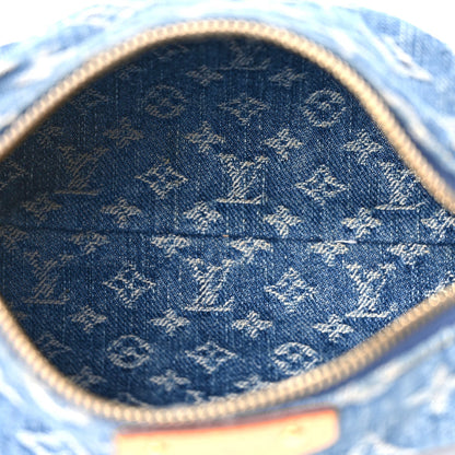 Louis Vuitton Monogram Denim Hills Pochette Blue 4 of 9