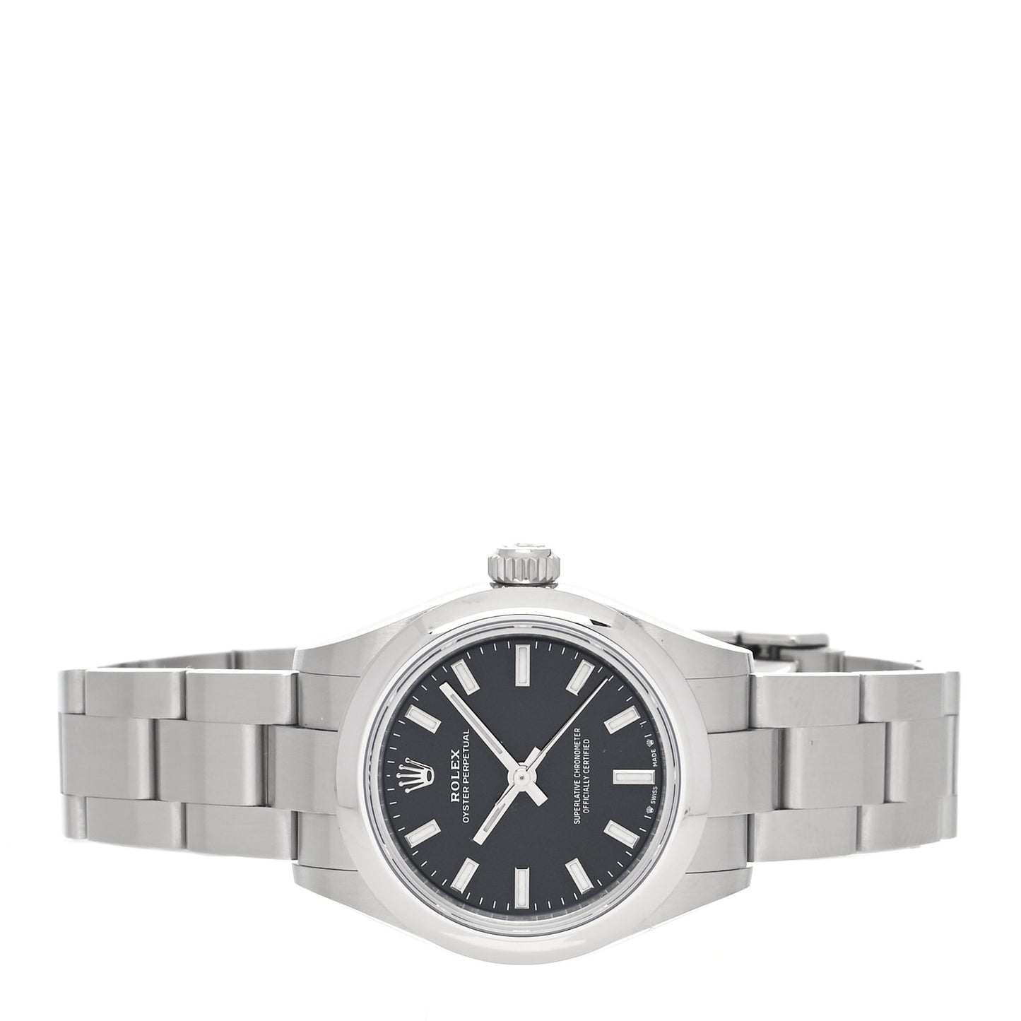 Stainless Steel 28mm Oyster Perpetual Datejust Watch Black 276200
