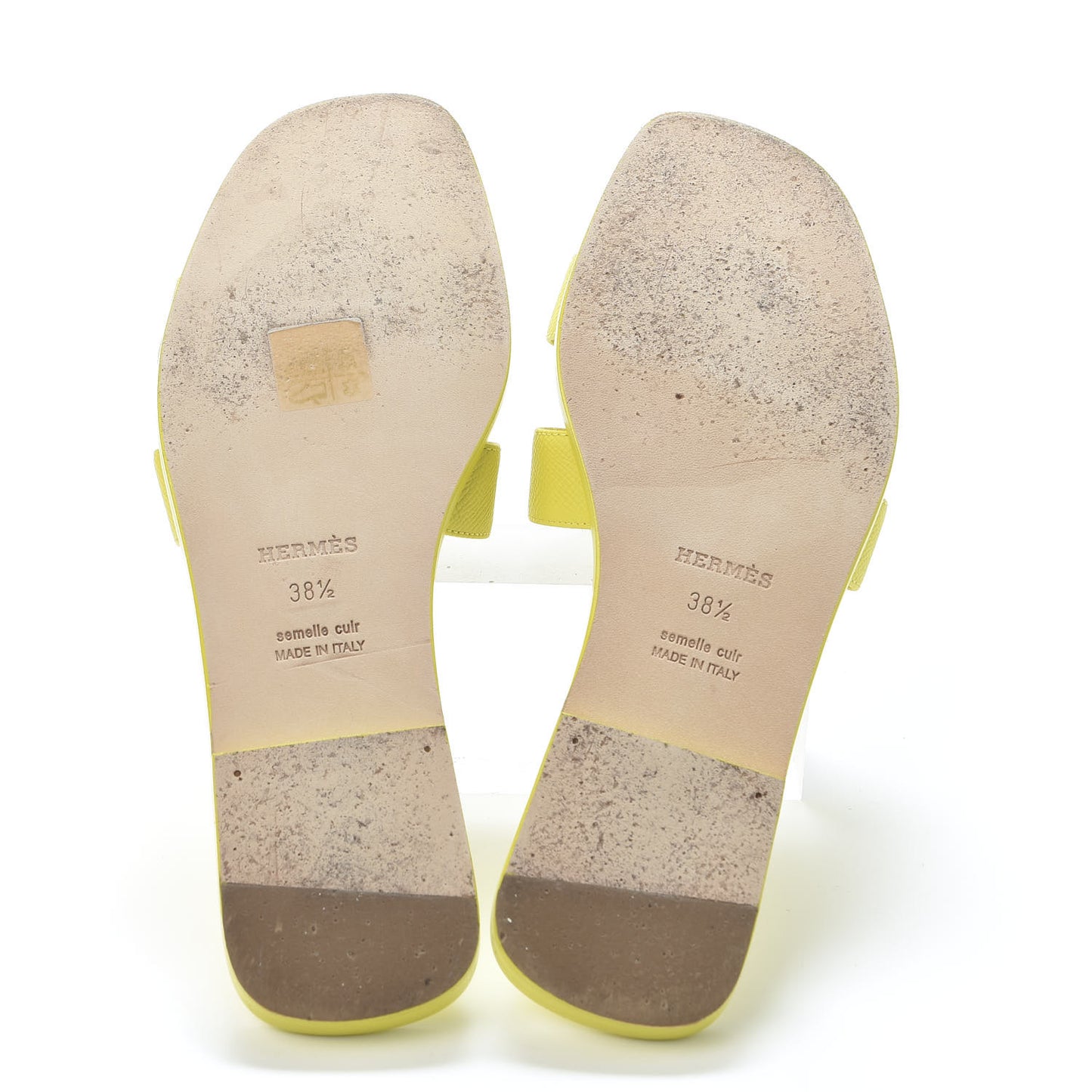 Epsom Oran Sandals 38.5 Jaune Pollen