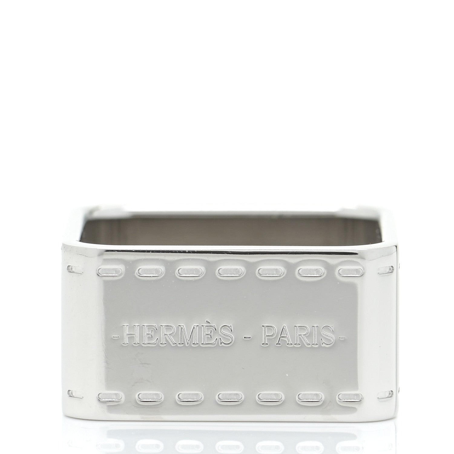 Hermes Palladium Bolduc Scarf Ring 6 of 10