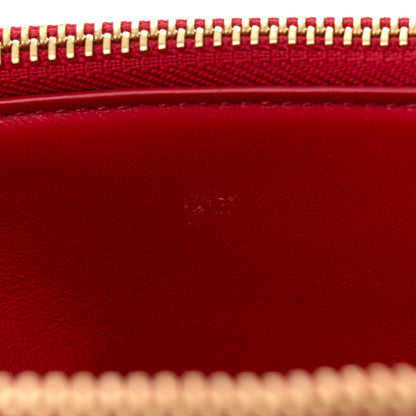 Celine Lambskin Small Trio Crossbody Bag Red 11 of 12