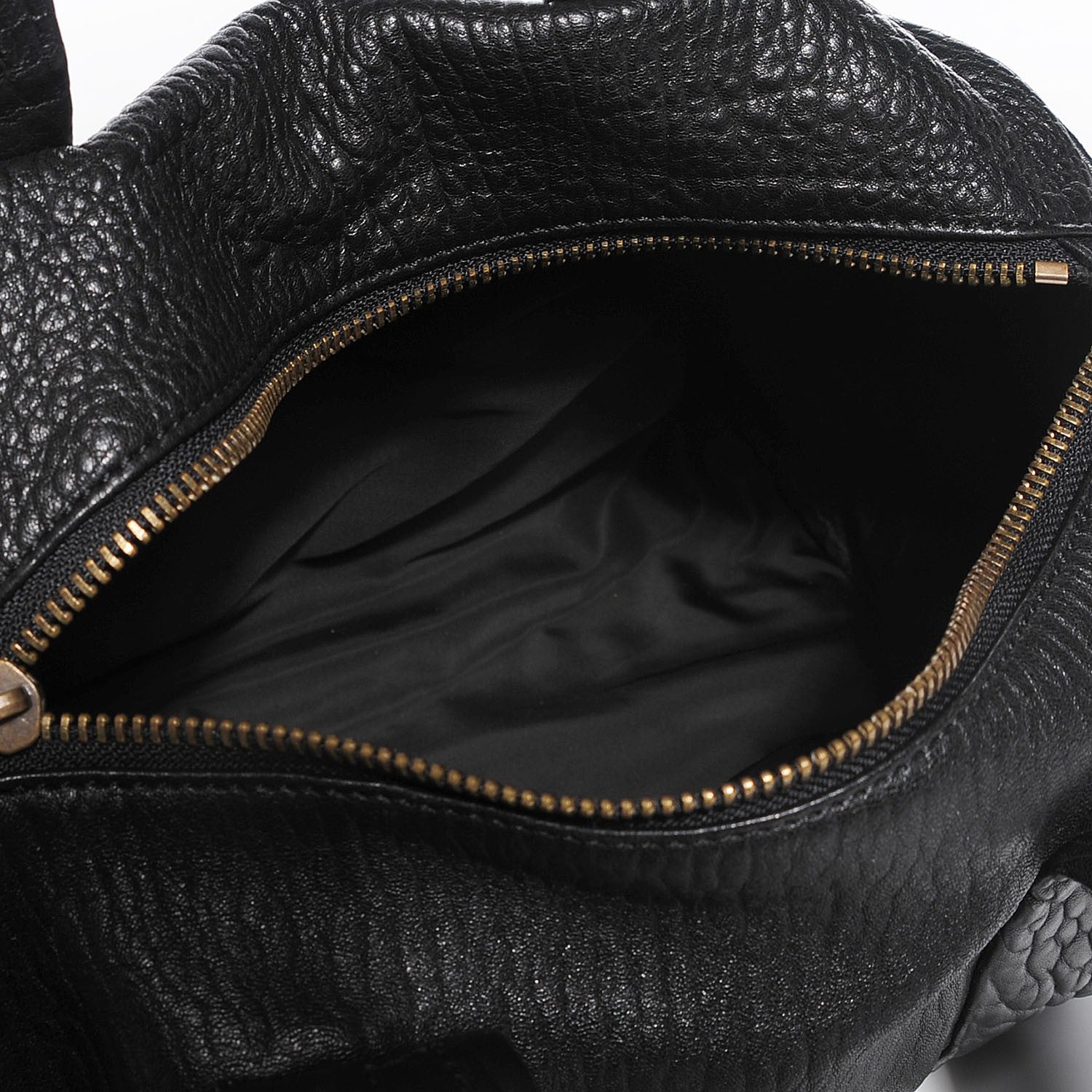 Alexander Wang Pebbled Lambskin Rocco Black Antique Brass Hardware 5 of 6