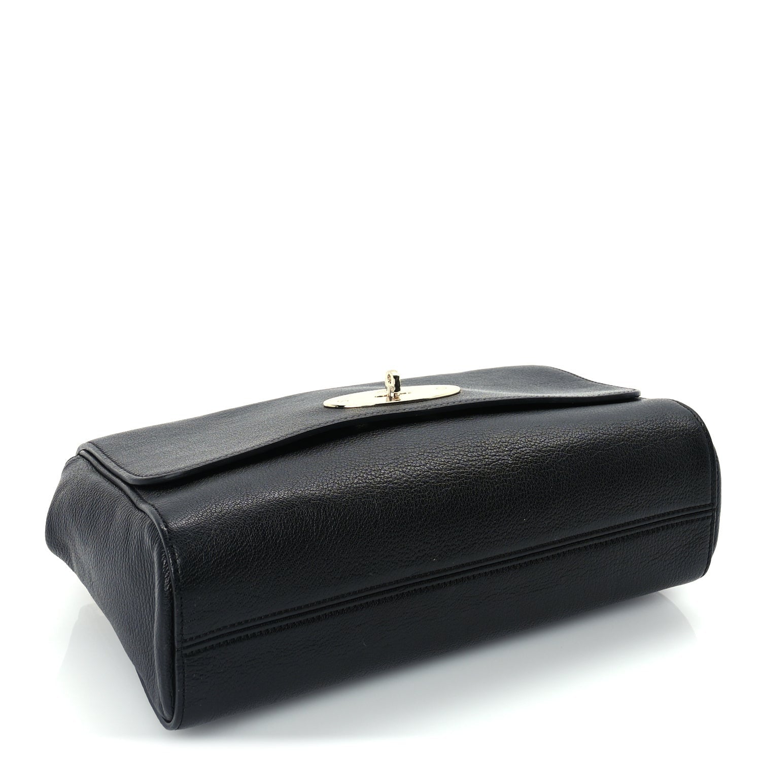 Mulberry Glossy Goatskin Medium Lily Flap Black 3 of 8