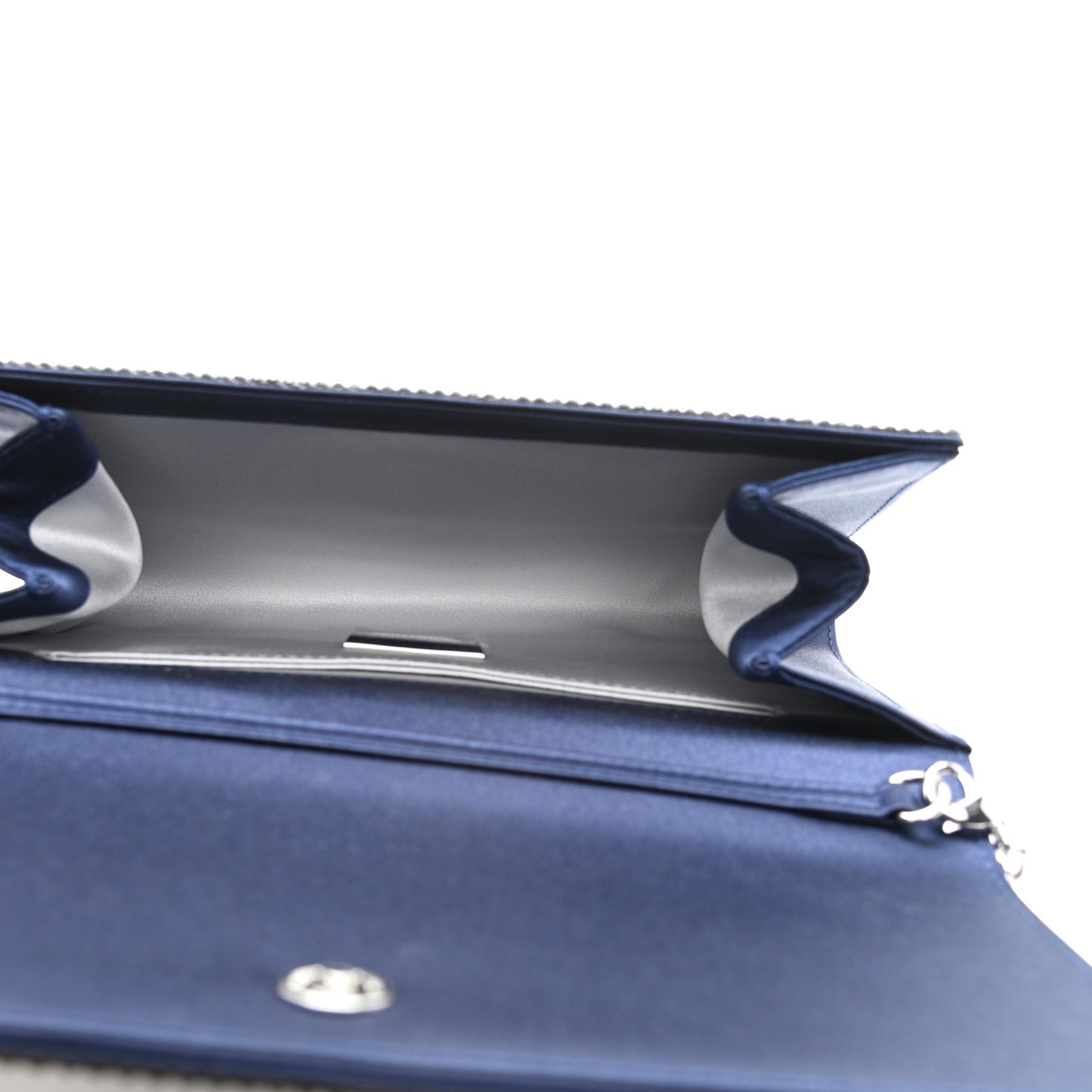 Swarovski Crystal Bandana Clutch Blue White