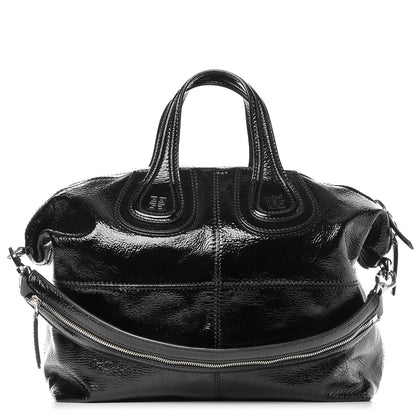 Givenchy Crinkled Patent Medium Nightingale Black 1 of 7