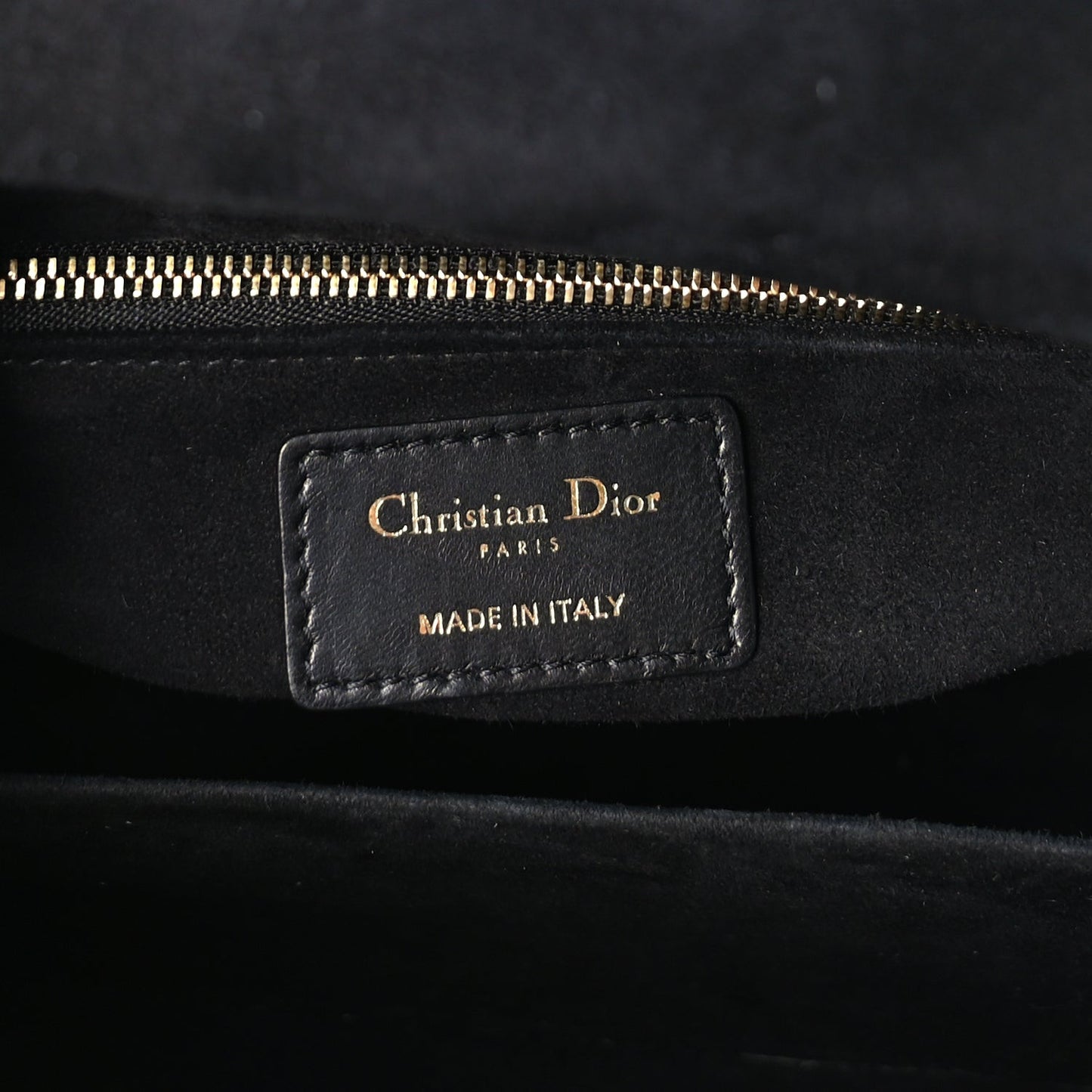 Lambskin Cannage Medium Lady Dior  Black