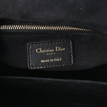 Christian Dior Lambskin Cannage Medium Lady Dior  Black 6 of 9