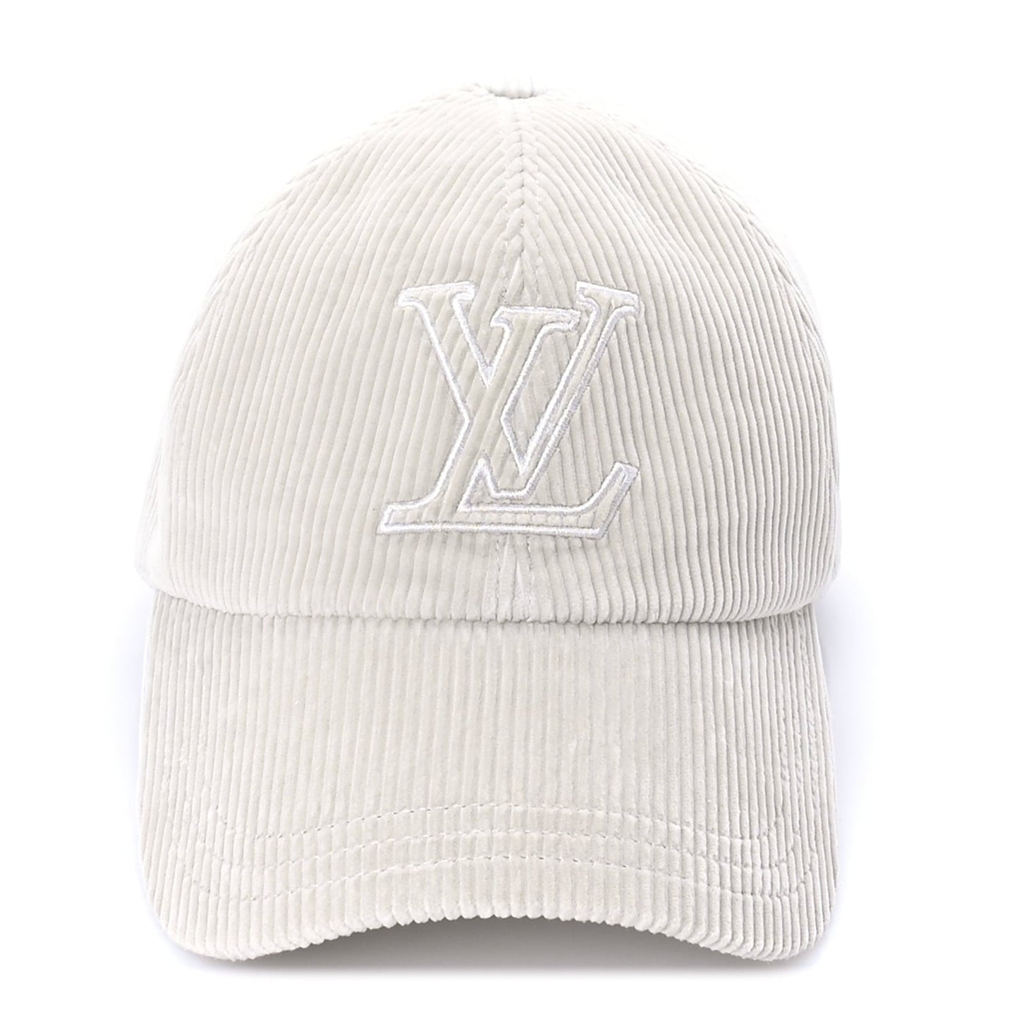 Corduroy LV Signature Cap M  Beige