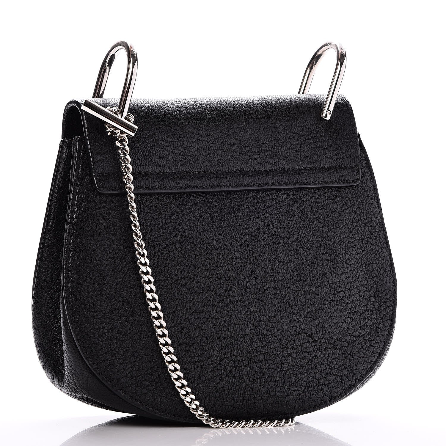 Chloe Grained Lambskin Mini Drew Shoulder Bag Black 3 of 8