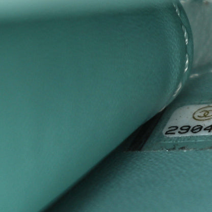 Chanel Caviar Quilted Medium CC Filigree Vanity Case Light Blue 7 of 10