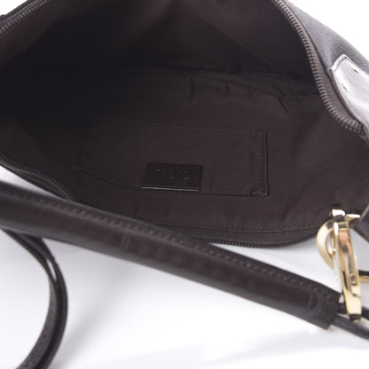 Gucci Denim Monogram Half Moon Hobo Dark Brown 5 of 12