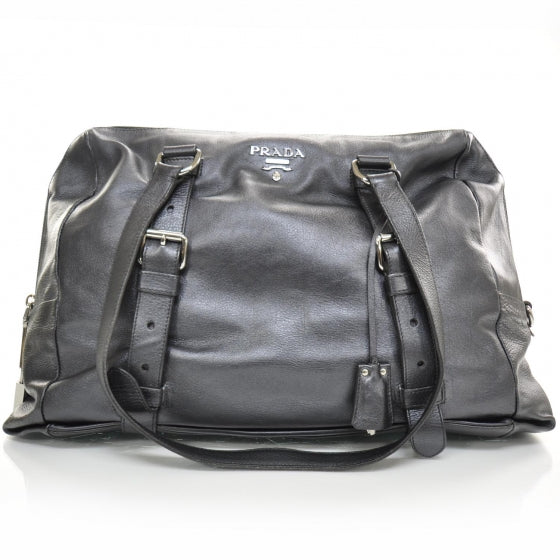 Leather Large New Look Satchel Metallic Black