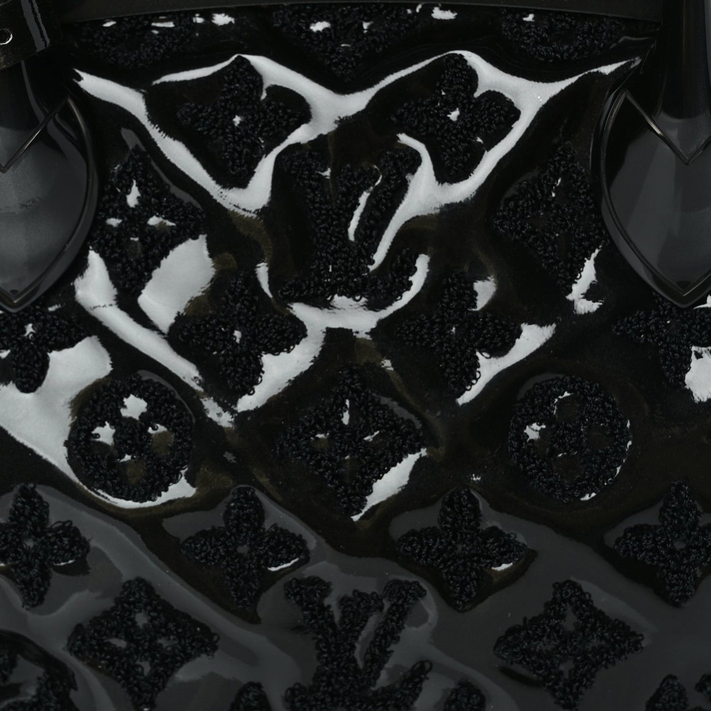 Patent Lambskin Fascination Lockit BB Frame Black