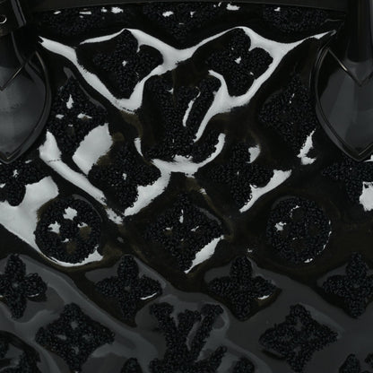 Louis Vuitton Patent Lambskin Fascination Lockit BB Frame Black 6 of 8