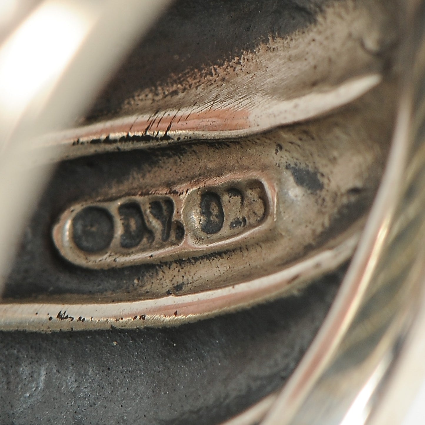 Sterling Silver Diamond Cable Ring 53.5 6.75