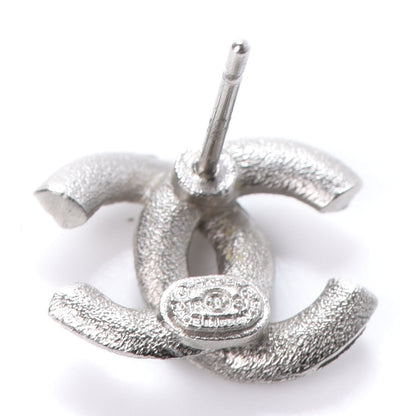 Chanel Crystal Timeless CC Earrings Silver 4 of 4