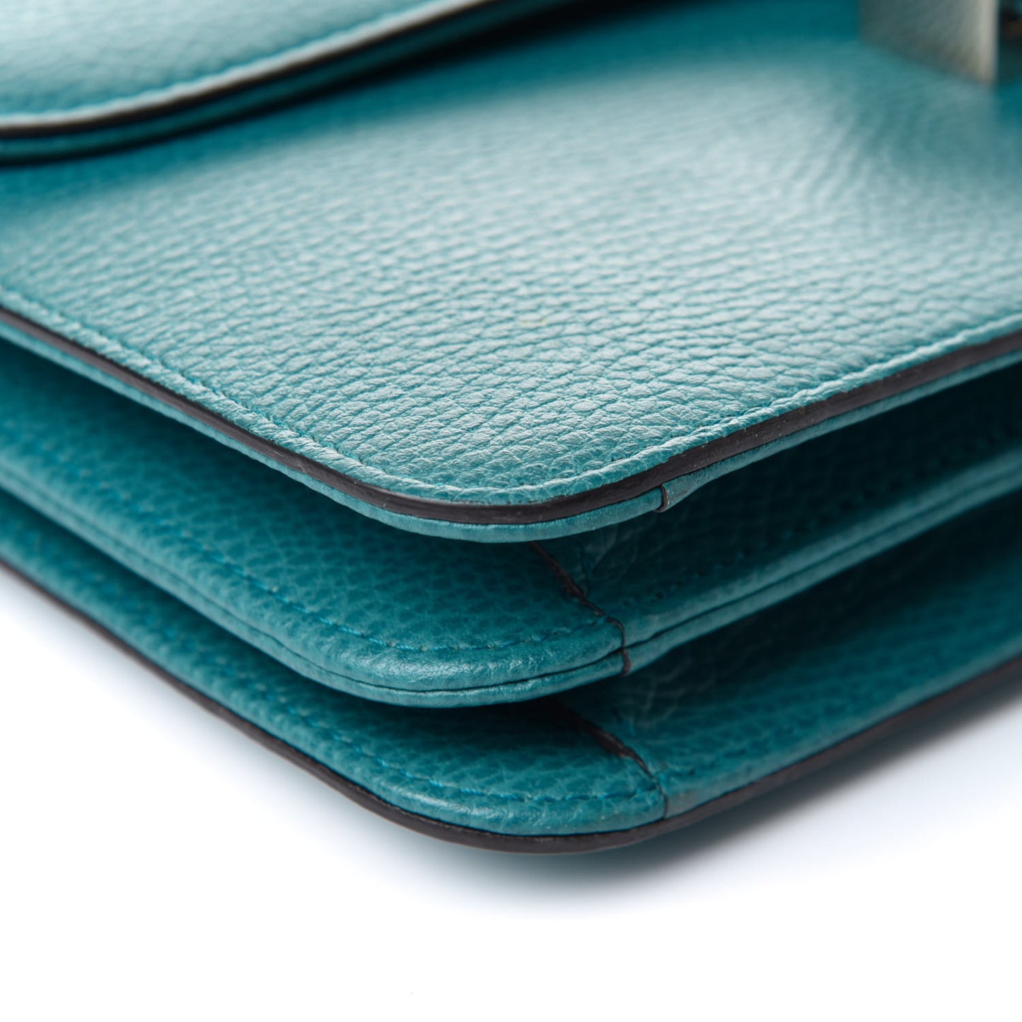 Dollar Calfskin Interlocking G Shoulder Bag Deep Cobalt