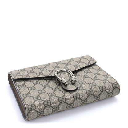 Gucci GG Supreme Monogram Mini Dionysus Chain Wallet Beige Taupe 3 of 7
