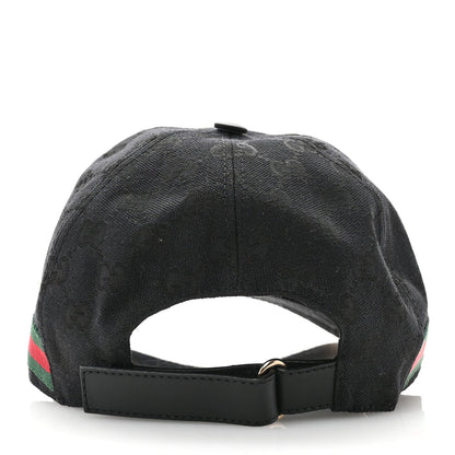 Gucci Monogram Web Baseball Hat XL Black 6 of 7
