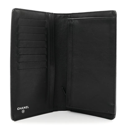 Chanel Grained Patent CC Yen Wallet Black 5 of 8