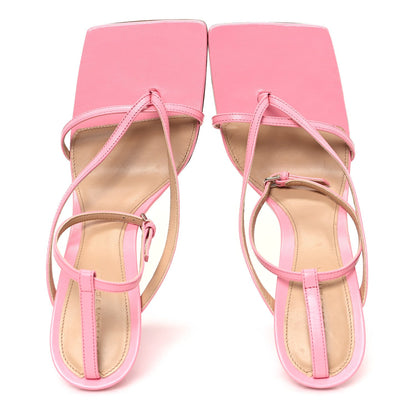 Bottega Veneta Lambskin Stretch Lounge Wedge Sandals 40 Ribbon 2 of 7
