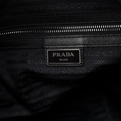 Prada Re-Nylon Saffiano Duffle Bag Black 6 of 9