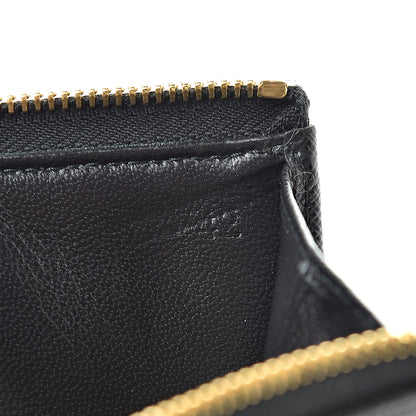 Prada Saffiano Metal Zip Around Key Holder Black 7 of 7