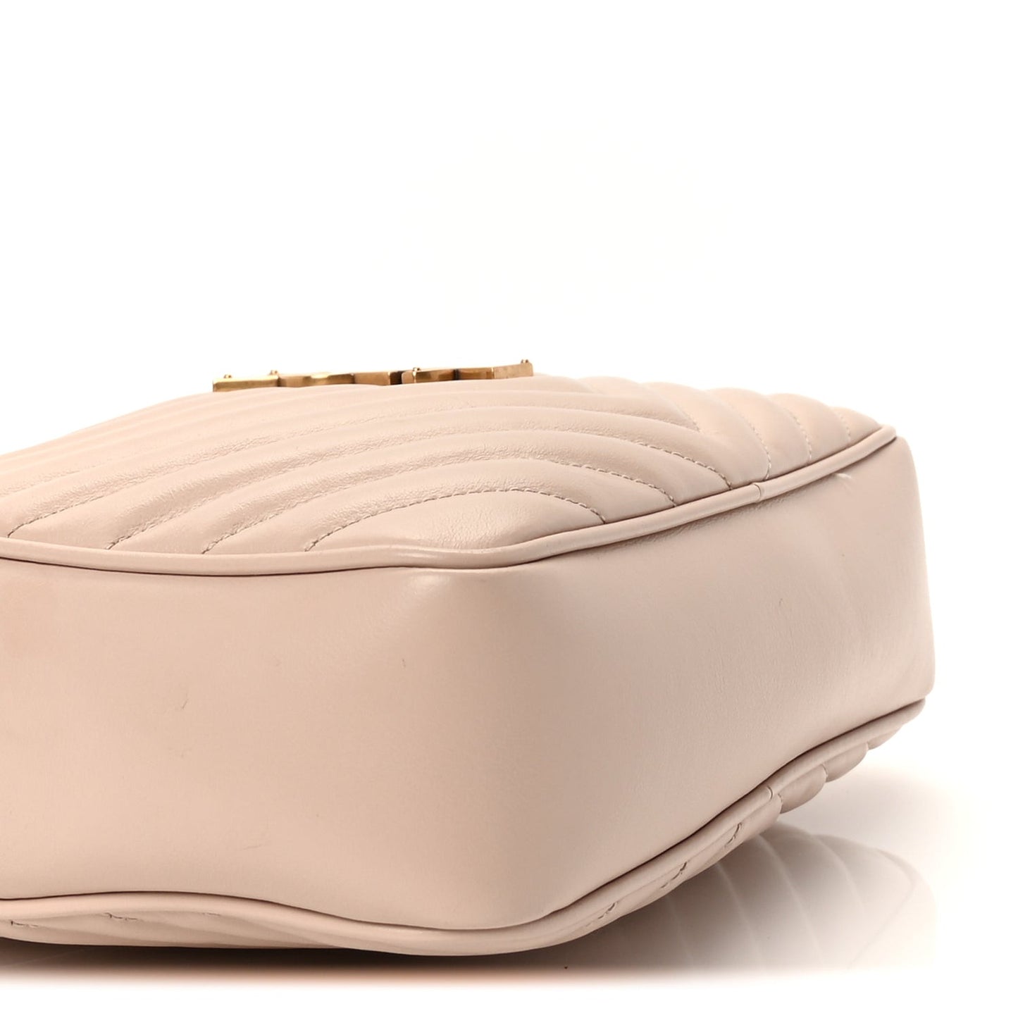 Calfskin Matelasse Monogram Lou Camera Bag  Nude Powder