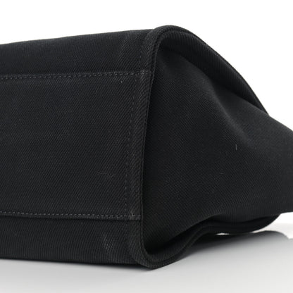 Chanel Canvas Pearl Medium Deauville Tote Black 9 of 12