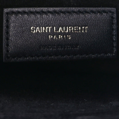 Saint Laurent Glossy Eelskin Medium Monogram Sunset Black 5 of 7