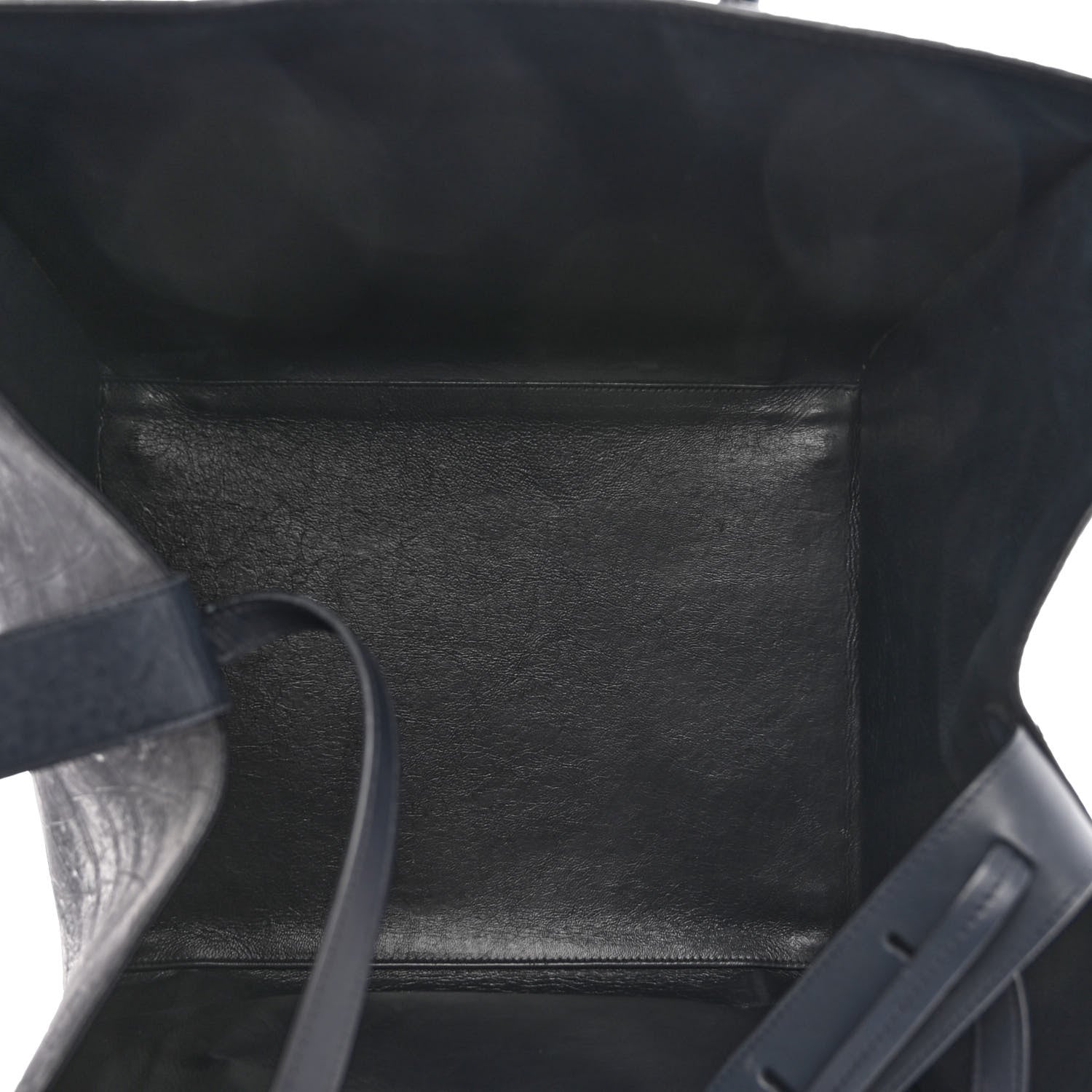 Celine Crocodile Embossed Calfskin Medium Phantom Luggage Navy Blue 5 of 16