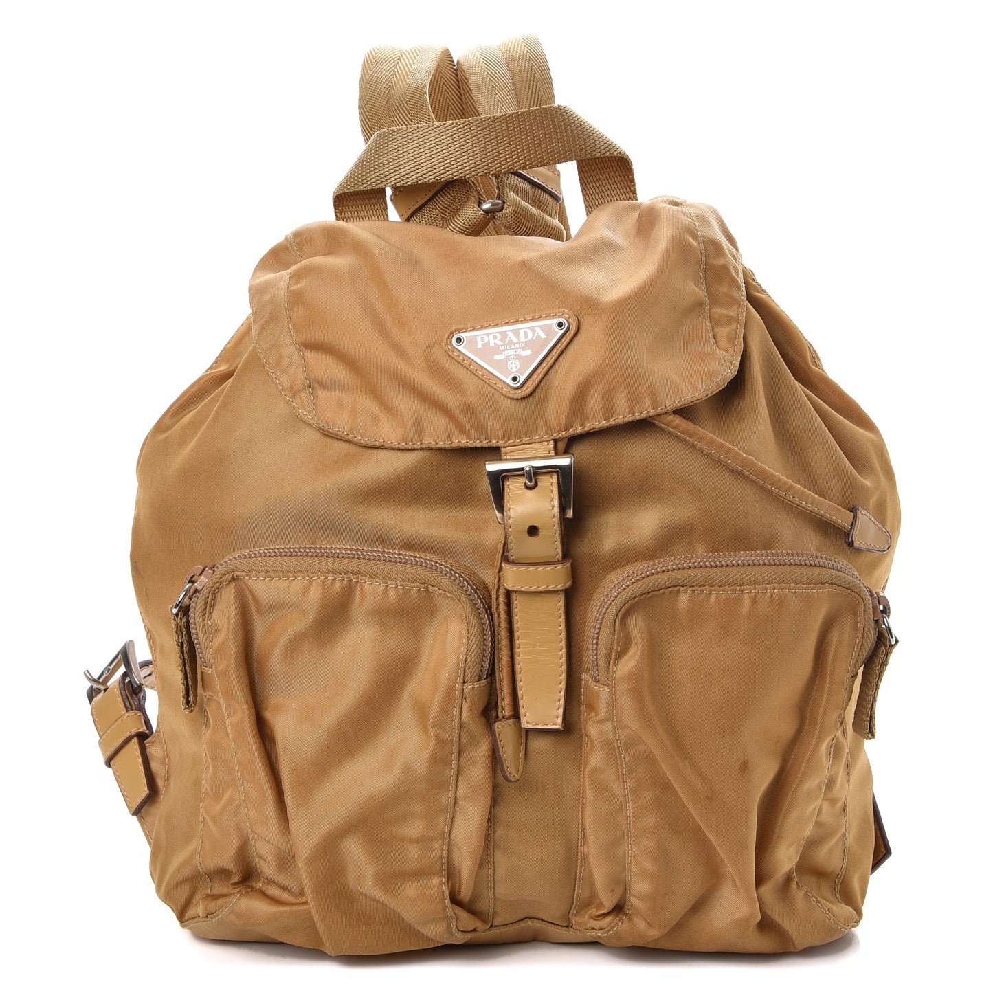 Tessuto Nylon Vela Backpack Beige