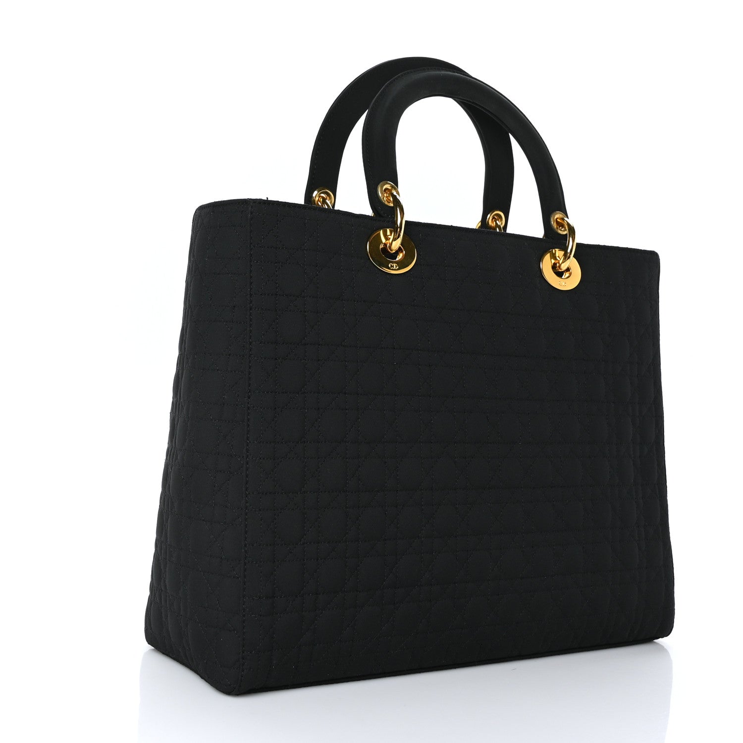 Christian Dior Nylon Cannage Large Lady Dior Black 3 of 11