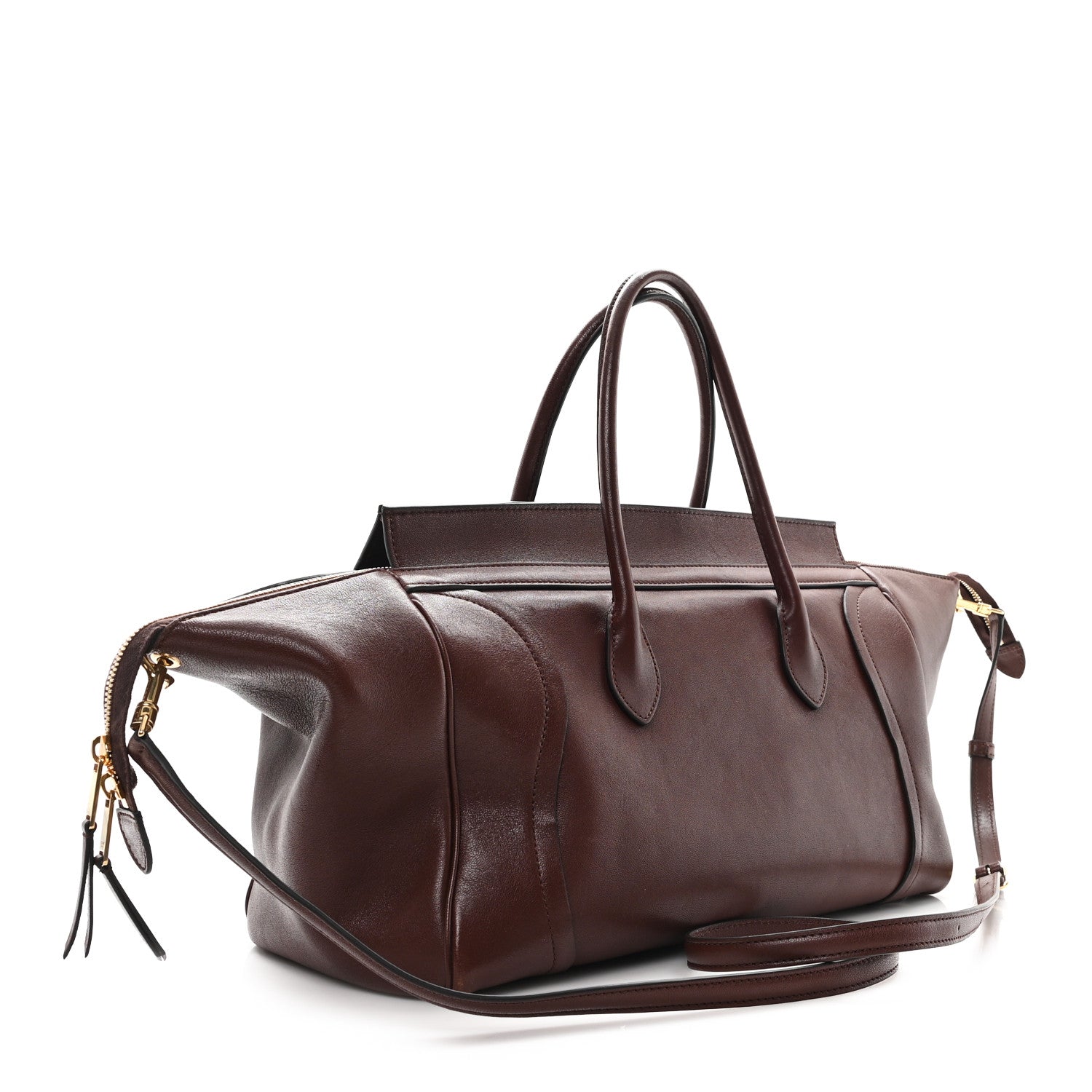 Celine Supple Shiny Lambskin Medium New Luggage Brick 2 of 11