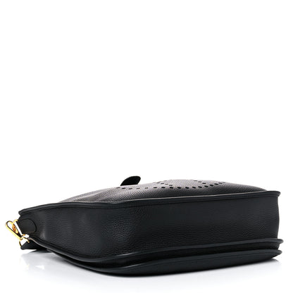 Hermes Taurillon Clemence Evelyne III GM Black 4 of 10