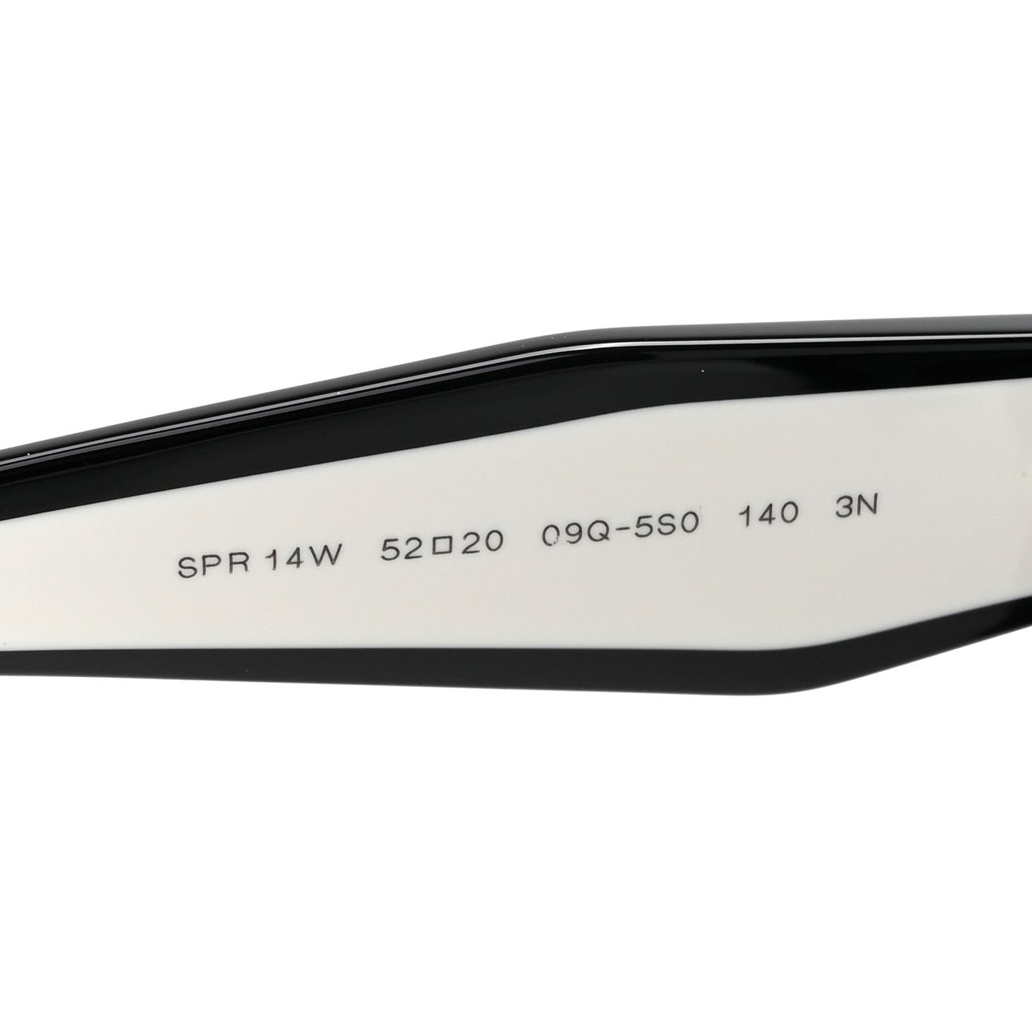 Acetate Sunglasses SPR 14W Black White