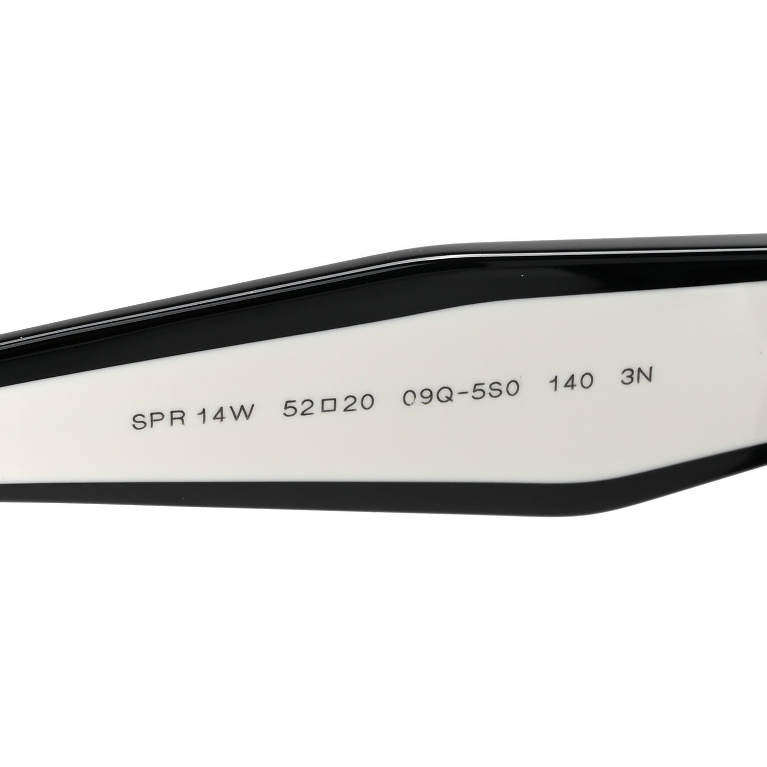 Prada Acetate Sunglasses SPR 14W Black White 5 of 7