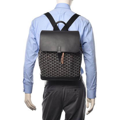 Goyard Goyardine Calfskin Alpin MM Backpack Black 2 of 14