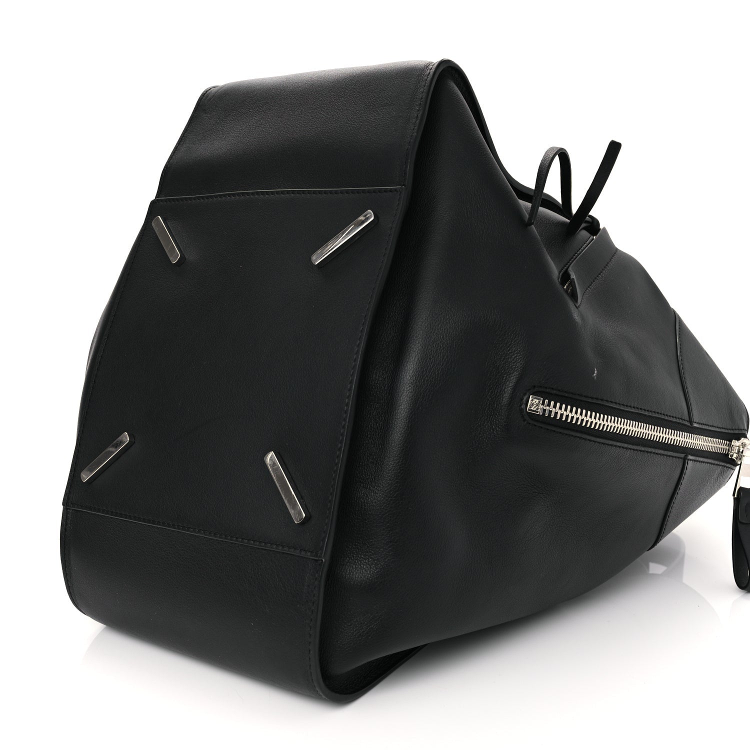 Loewe Calfskin Medium Hammock Shoulder Bag Black 10 of 11