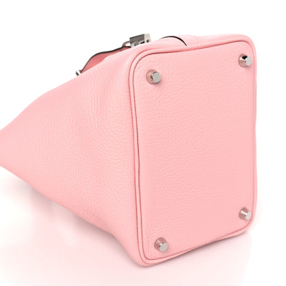 Hermes Taurillon Clemence Picotin Lock 18 PM Rose Sakura 9 of 11