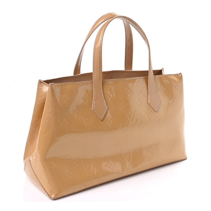 Louis Vuitton Wilshire Monogram Vernis Handbag Rose Florentin 3 of 9