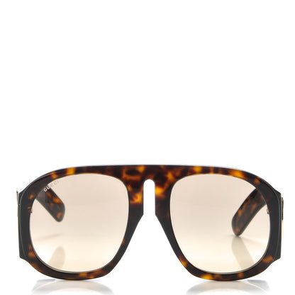 Gucci Acetate Oversized Interlocking G Sunglasses GG0152S Tortoise 2 of 7