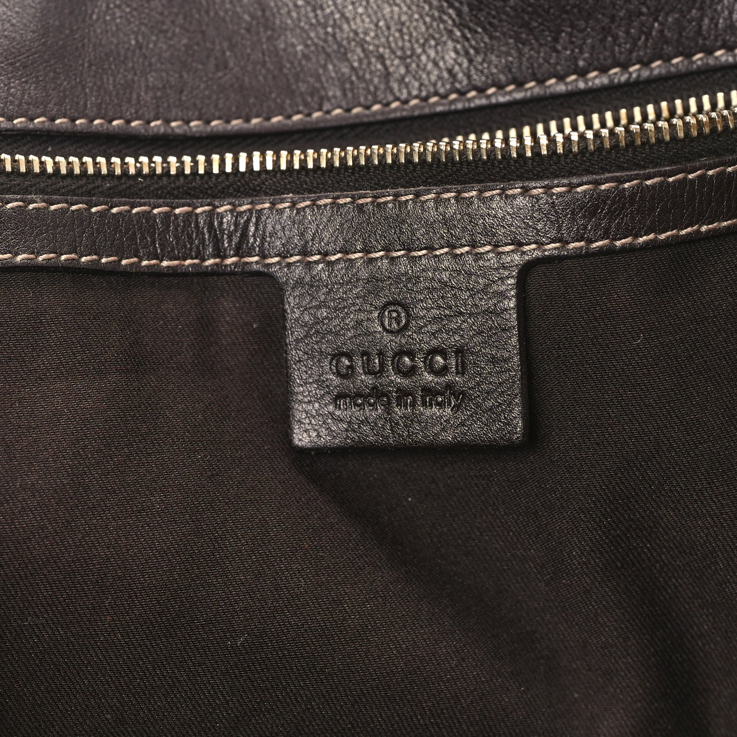 Monogram Peggy Braided Tote Dark Brown