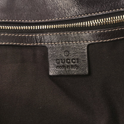 Gucci Monogram Peggy Braided Tote Dark Brown 6 of 10