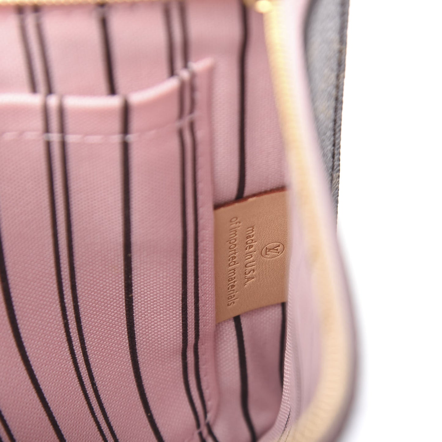 Monogram Neverfull MM GM Pochette Rose Ballerine