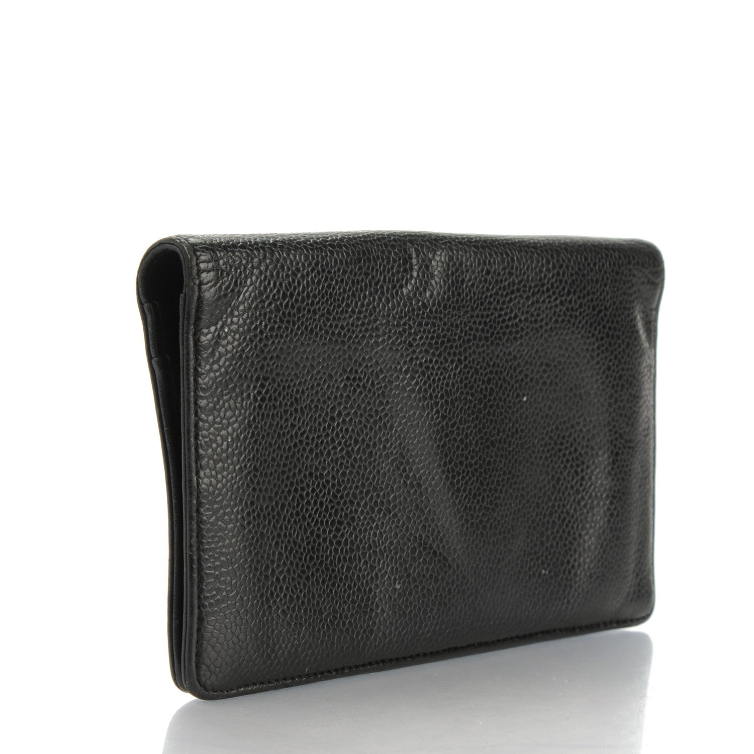Chanel Caviar Timeless CC Yen Wallet Black 3 of 10