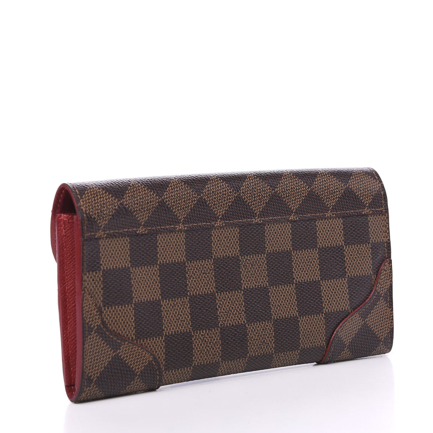 Damier Ebene Caissa Wallet Cherry