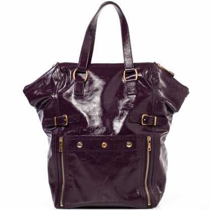 Saint Laurent XL Patent Downtown Tote Violet 1 of 11