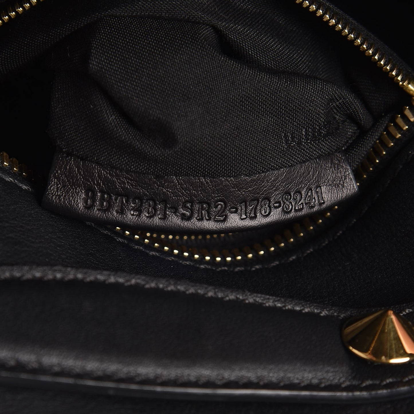 Vitello Dolce Studded Mini Backpack Black