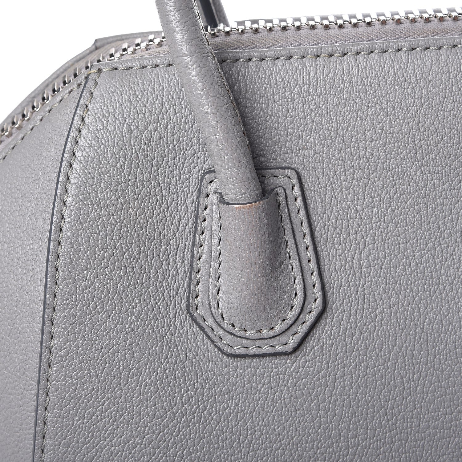 Givenchy Sugar Goatskin Mini Antigona Pearl Grey 8 of 13